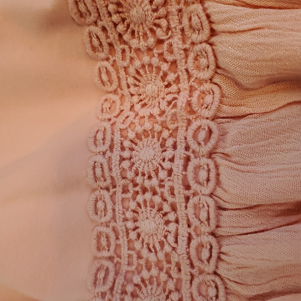 LC Lauren Conrad Coral Haze Boho Crochet Maxi Dress NWT S - Picture 16 of 16